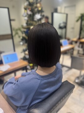 ケンジ 南林間(KENJE) ボブ×切りっぱなし×艶髪【南林間】