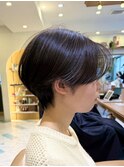 大人ガーリー/レイヤーショート/前髪白髪/20代30代40代50代/大宮