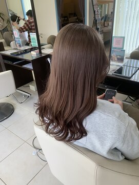 ウィーブリスタ(Weve Rista) イメチェン/ピンクベージュ/アンブレラカラー/前髪/富里