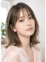 アルー ヘアーデザイン 中山寺店(aluu hair design)&nbsp;ミディアムレイヤー