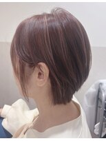 サロウィン 名古屋本山店(SALOWIN)&nbsp;オシャレなハイライトxショートボブ/HIDE