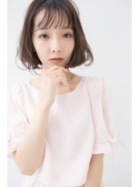 ヘアーズ ベリー 香椎店(hairs BERRY)&nbsp;BERRY/ぱっつん前髪/カジュアル/シルキーベージュ/美髪