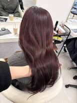 アイトーキョーエス 渋谷(AI TOKYO S)&nbsp;レイヤーカットブリーチなしチェリーレッド髪質改善渋谷