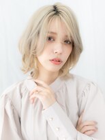 ドクターズ サロン ラブ(Dr's Salon LAB) ツヤ髪ブリーチシアーバングハッシュカット小顔o小山10代20代
