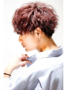 リップスヘアー 銀座(LIPPS hair) 前下がり風シルエット無造作マッシュ