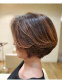 気品溢れるボブ/グレイカラー20代30代40代【bagusdua吉田】