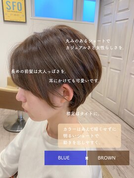 オレンジクラッカー(Orange Cracker) 【リアルサロンワーク】耳掛け丸みショート♪