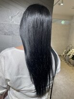 ジル アンク(Jill ankh)&nbsp;《Jill ankh姫路駅前》夏の暗めカラー　ブルーブラック　艶髪