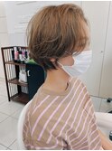 【横須賀中央　AGU】伸ばしかけショートハイライトベージュ