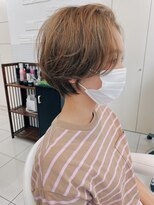ヘアアンドデイスパ アグー(hair&dayspa AGU) 【横須賀中央 AGU】伸ばしかけショートハイライトベージュ