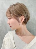 ナチュラルショート_くびれヘアビタミンカラー_ba340521