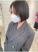 透けグレージュ×BOB