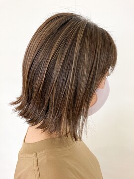 ヘッズ 本八幡店(HEADS) 似合わせカット アースカラー くびれヘア デザインカラー