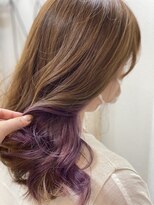 美容室 パルス 静岡鷹匠店(PALS) インナーカラー ピンクバイオレット