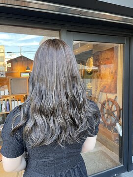 ネスタ ヘアー グラウンド(NESTA hair ground) グレージュ全体カラー