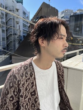 ピープスアンドスー 表参道 渋谷(Peeps&Suu.) メンズカット ツイストスパイラルパーマ ウルフ レイヤーカット