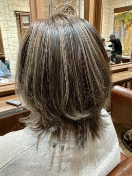 シャル 八王子(shalu) アッシュ*グレージュハイライト