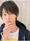 無造作ミディアム束感ショートのセミウェットスタイルU草加