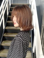 シオ ヘアー デザイン(Sio. hair design)&nbsp;顔まわりのレイヤー×ボブ