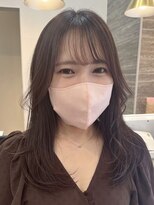 ポジ(poji)&nbsp;韓国風　ミディアムレイヤー　透明感カラー　髪質改善カラー