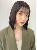大人切りっぱなしボブ