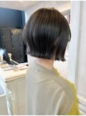 福山人気切りっぱなしミニボブトレンド外ハネ濡れ髪20代30代40代