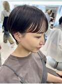 前髪縮毛矯正のコンパクトショート