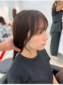 リアルサロンワークオーダー【顔まわりカット(薄少)】