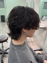 ジーニー 千葉(GENiE)&nbsp;ウルフ/センターパート/カルマパーマ/ニュアンスパーマ/古荘竜生