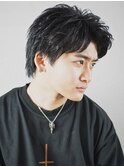 ベリショスパイキーショートべリーショートアップバングメンズ