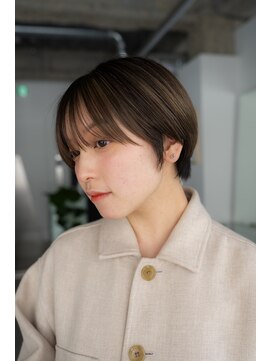 ロウ 銀座(RAW) マッシュショート　ハイライト　ショート　ショートボブ
