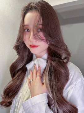 シー(See.) 韓国ヘアレイヤーカット顔周りカットブリーチなしダブルカラーA