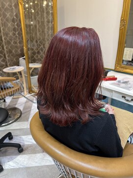 ロンドアベニール 北千住(Lond avenir) イメチェン外ハネボブ美髪ワイドバング顔周りレイヤーカット