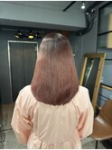シンプルなのに洗練された透明感カラー／髪質改善トリートメント