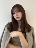ふんわりカールヘルシースタイルルーズヘアショコラアッシュ
