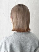 シアーベージュ×ブラウンエンドカラー