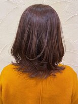 オッジ 西新店(Oggi)&nbsp;ウルフカット 30代40代 ブラウンベージュ ウルフレイヤー 艶髪