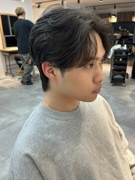 シエテ 津田沼(Siete) MEN’S HAIR/ブルーブラック/フェザーパーマ/津田沼