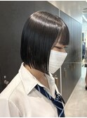 暗めカラー/ボブ/顔周り/前髪/レイヤー/髪質改善/縮毛矯正/横浜