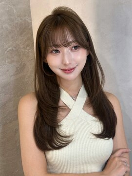 ロンド ルージュ 銀座店(Lond rouge) オリーブグレー/韓国風巻き/レイヤーカット/髪質改善/縮毛矯正