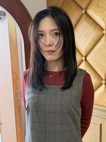 ベンジー 中目黒店(benji)&nbsp;透明感ブラウンカラーに顔まわりカット