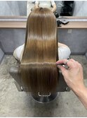 酸性ストレート×髪質改善艶ロング