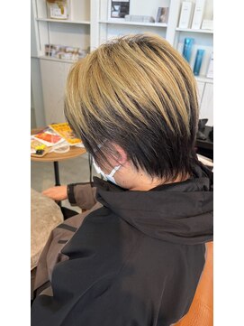 アムレヘアーエタ(amule hair eta) 【amule hair eta】アンブレラカラーメンズレイヤー