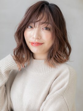 カバーヘア ブリス 戸田公園西口店(COVER HAIR bliss) エンドカラーハイライト大人可愛いボブパーマX戸田公園20代30代