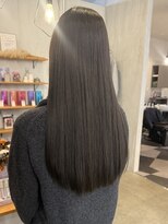 シェル 津山の手店(shel)&nbsp;20代30代40代大人可愛い髪質改善小顔艶感ロンググレージュ