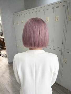 コール ネックス ザ サロン 表参道(COALL nex the salon) 【福島#28】ピンクハイトーンボブ 表参道 韓国
