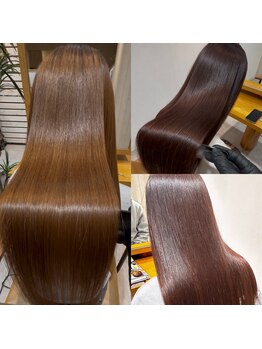 ボス レフィル(BOSS Le'fill)の写真/髪質改善◎ブリーチなしダブルカラーでも憧れの艶髪へ♪【大垣駅近徒歩２分/ダブルカラー/トリートメント】