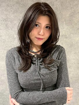 キャパ セントラル 天神 大名店(CAPA central) 透明感カラー 顔周りレイヤー アッシュカラー髪質改善 韓国ヘア
