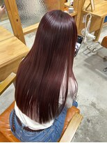 コレット 宇都宮(collet Gigi)&nbsp;ブリーチなしダブルカラーで大人かわいいワインレッド♪