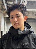 スパイキーショート/アップバング/フェード/mem's/眉毛